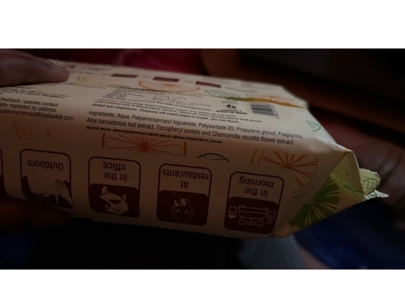 Bigbasket Wet Wipes, Citrus, 80 Count