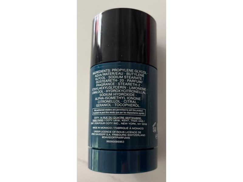 Davidoff Cool Water Men's Deodorant Stick, 2.4 fl oz/70 g