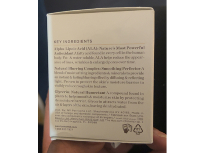 Perricone MD No Makeup Instant Blur Priming Moisturizer, 1 fl oz/30 mL