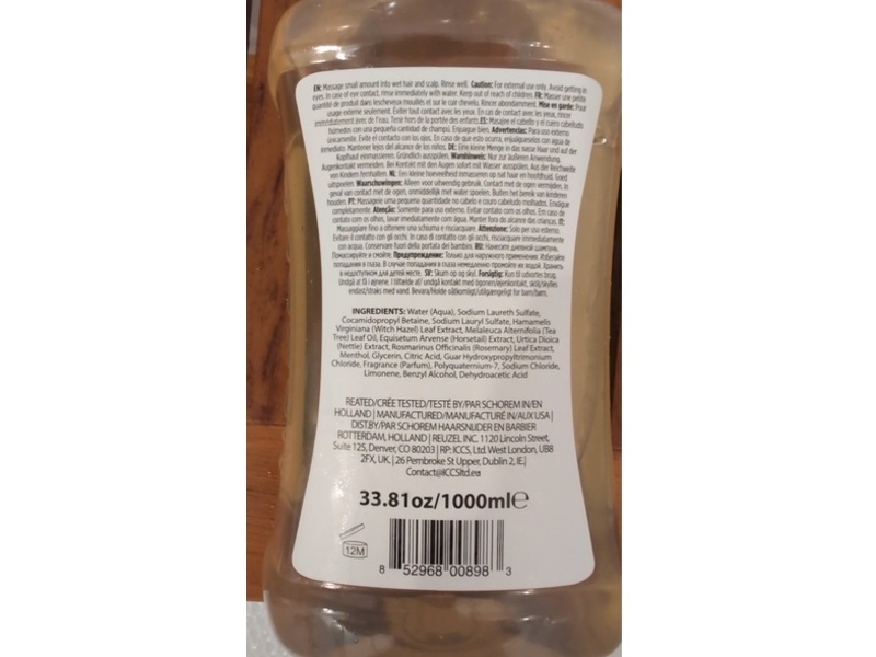 Reuzel 3-In-1 Tea Tree Shampoo, 33.81 oz/1000 mL