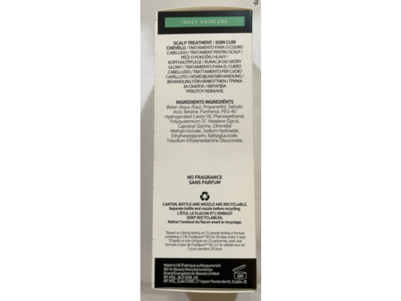 The Inkey Salicylic Acid Exfoliating Scalp Treatment, 5 oz/150 mL