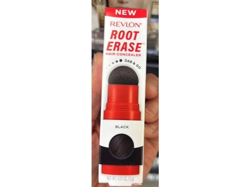 New Revlon Root Erase Hair Concealer, 01 Black, 0.10 oz/3 g