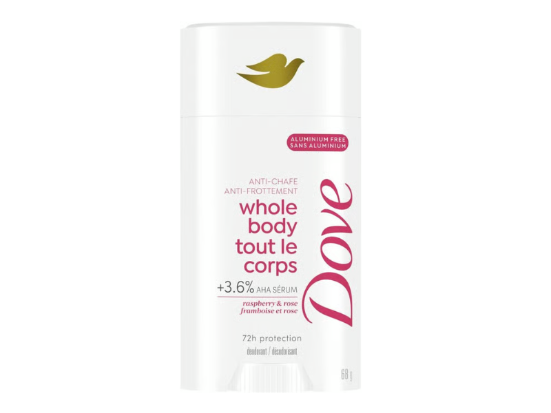 Dove Whole Body Deodorant, Raspberry & Rose, 68 g