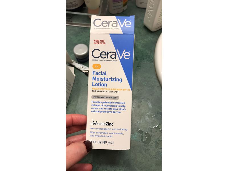 CeraVe Moisturizing Facial Lotion AM, SPF 30, 3 ounce