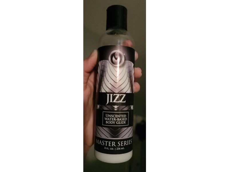Master Series Jizz Water Based Body Glide Lube, Unscented, 8 fl oz/236 mL