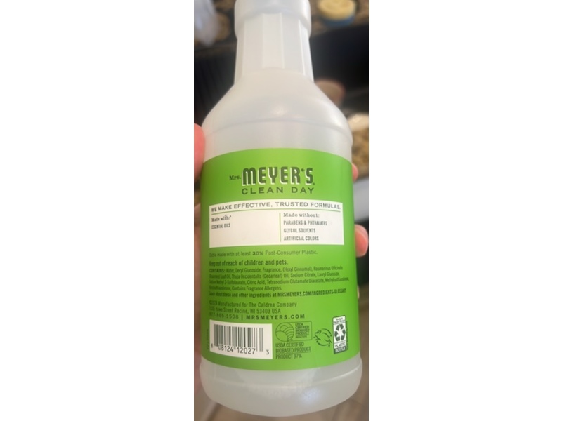 Mrs. Meyer's Clean Day Multi-Surface Everyday Cleaner, Fresh Cut Grass Scent, 24 fl oz/710 mL