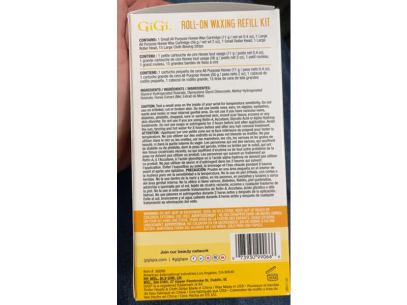 GiGi Roll-On Wax Refill Kit, All Purpose Soft Wax Formula, 2 oz/5 g