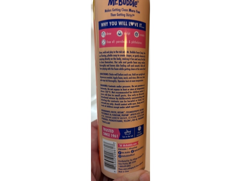 Mr. Bubble Doodle Foam Soap, Popsicle, 8 oz/226.8 g