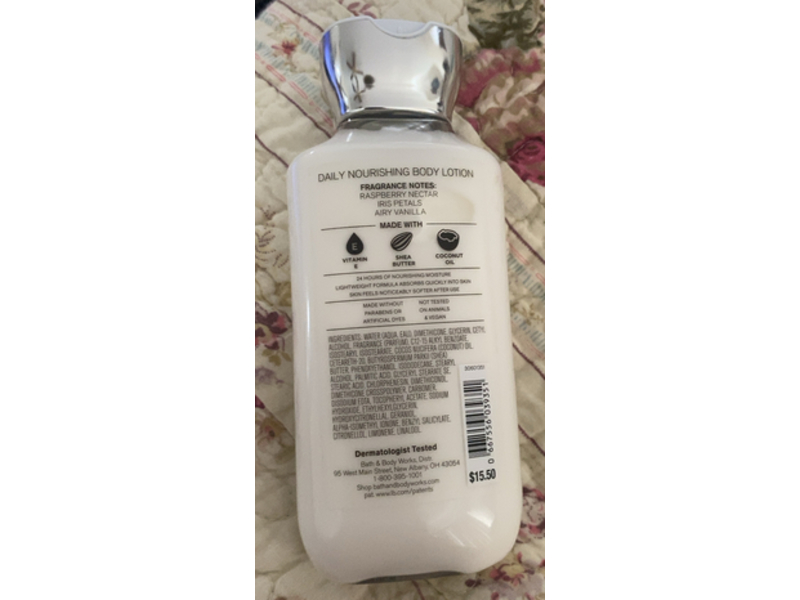 Bath & Body Works Butterfly Daily Nourishing Body Lotion, Shea Butter + Coconut Oil, 8 fl oz/236 mL