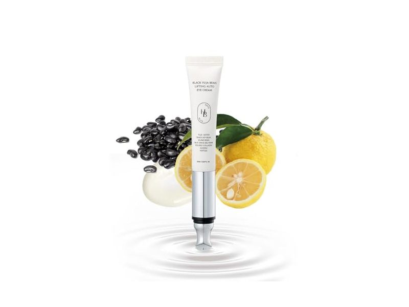 HEVEBLUE Black Yuja Bean Lifting Auto Eye Cream, 0.50 fl oz/15 mL