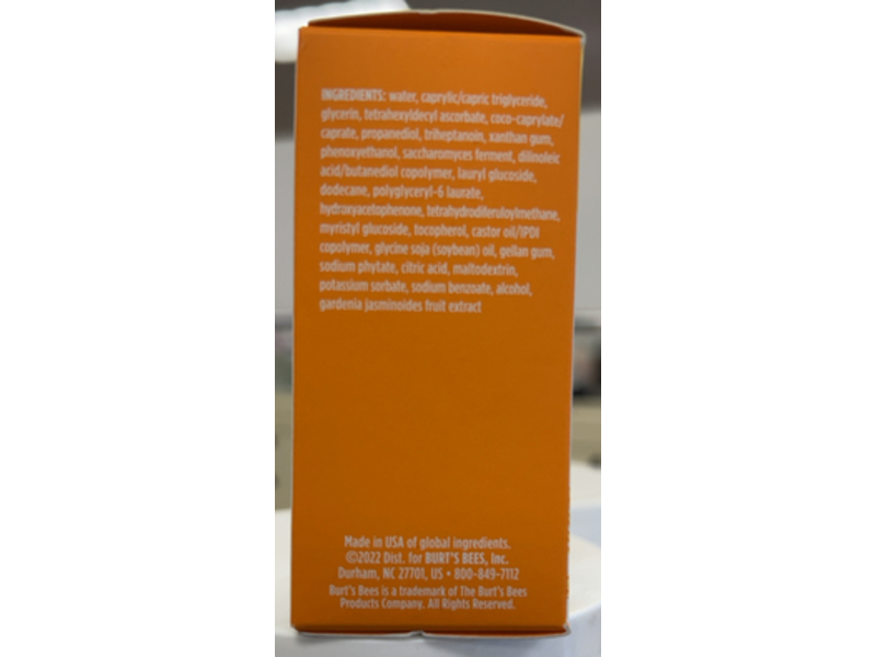 Burt's Bees Brightening Concentrated Serum, Vitamin C+Turmeric, 0.5 oz/14.1 g