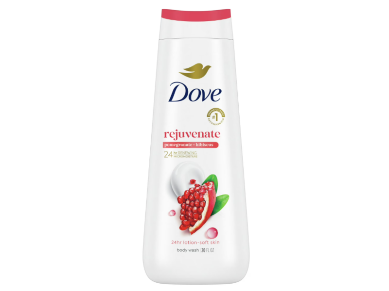 Dove Rejuvenating Body Wash, Pomegranate & Hibiscus, 20 fl oz/591 mL