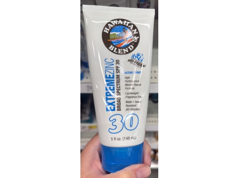 Hawaiian Blend Extreme Zinc Sunscreen, SPF 30, 5 fl oz/148 mL