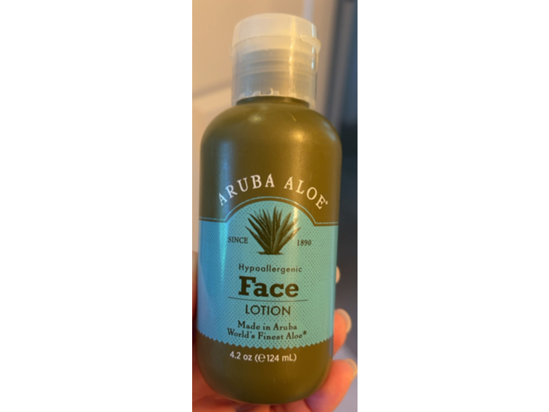 Aruba Aloe Hypoallergenic Face Lotion, 4.2 oz/124 mL