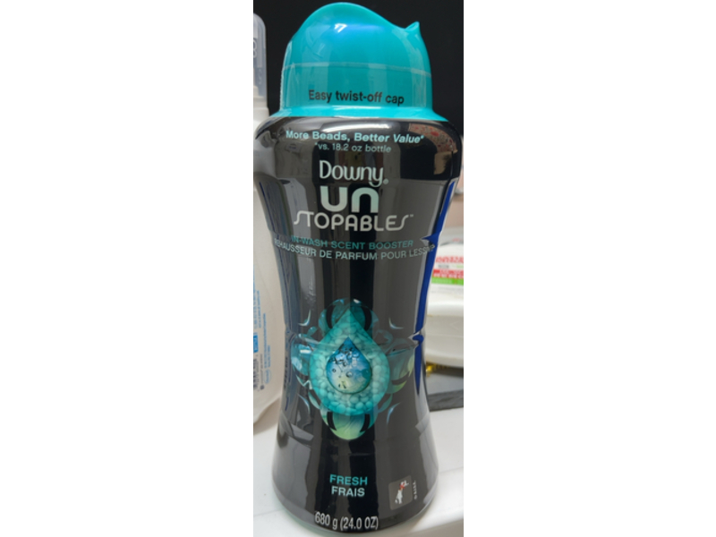 Downy Unstopables Fresh In-Wash Laundry Scent Booster, 24 oz/680 g