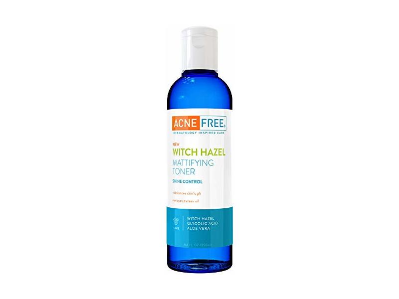 Acne Free Mattifying Toner, Witch Hazel, 4 fl oz/120 mL