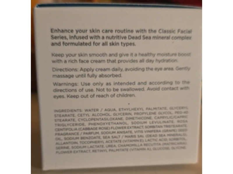 Seacret Intensive Moisture Face Cream, 1.7 fl oz/50 mL