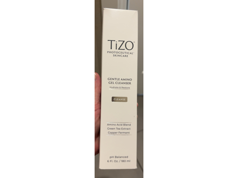 Tizo Gentle Amino Gel Cleanser, Amino Acid Blend + Green Tea Extract & Copper Ferment, 6 fl oz/180 mL