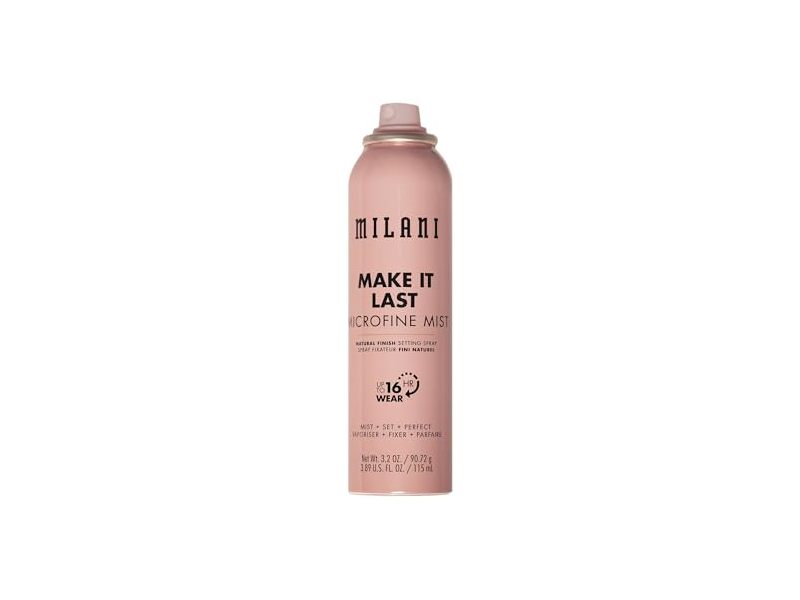 Milani Make It Last Microfine Mist Setting Spray, Natural Finish, 3.89 fl oz/115 mL