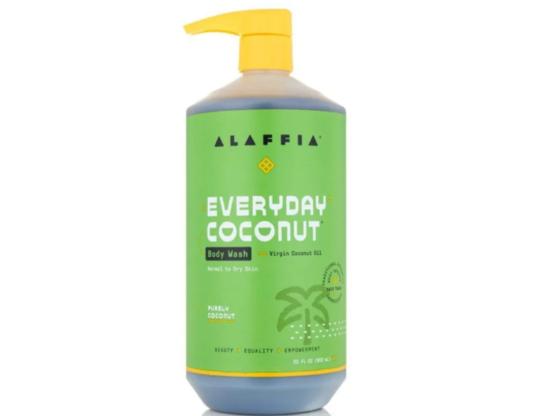 Alaffia Everyday Coconut Body Wash, Purely Coconut, 32 fl oz/950 mL