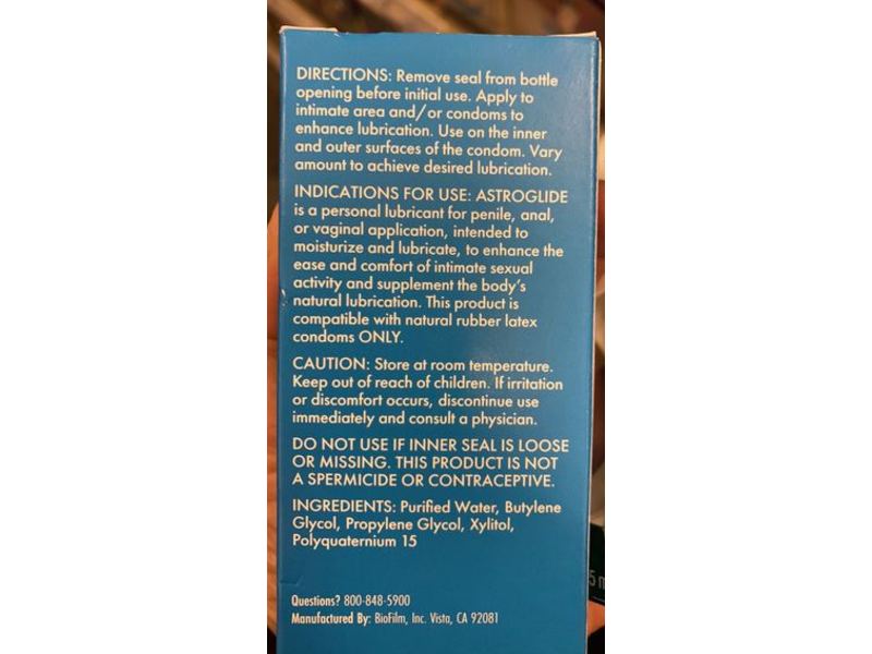 Astroglide Personal Lubricant, 2.5 oz/74 mL