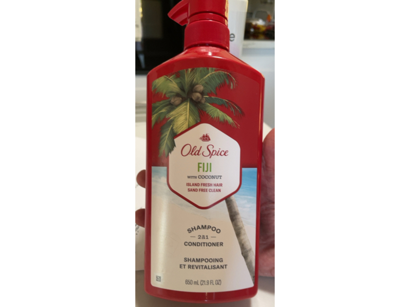 Old Spice Fiji 2 In 1 Shampoo & Conditioner, Coconut, 21.9 fl oz/650 mL
