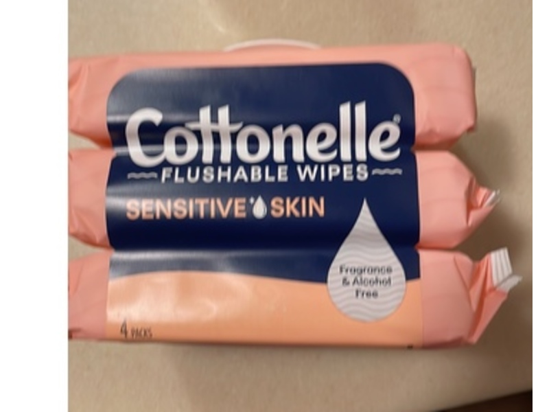 Cottonelle Flushable Wipes, Pack Of 4