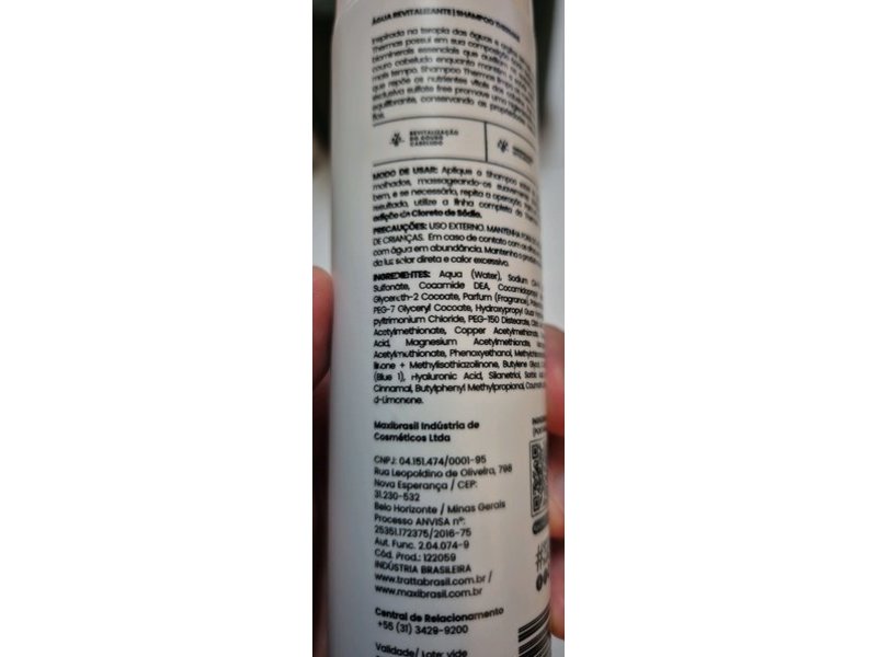 Trattabrasil Thermas Shampoo, 10.14 fl oz/300 mL