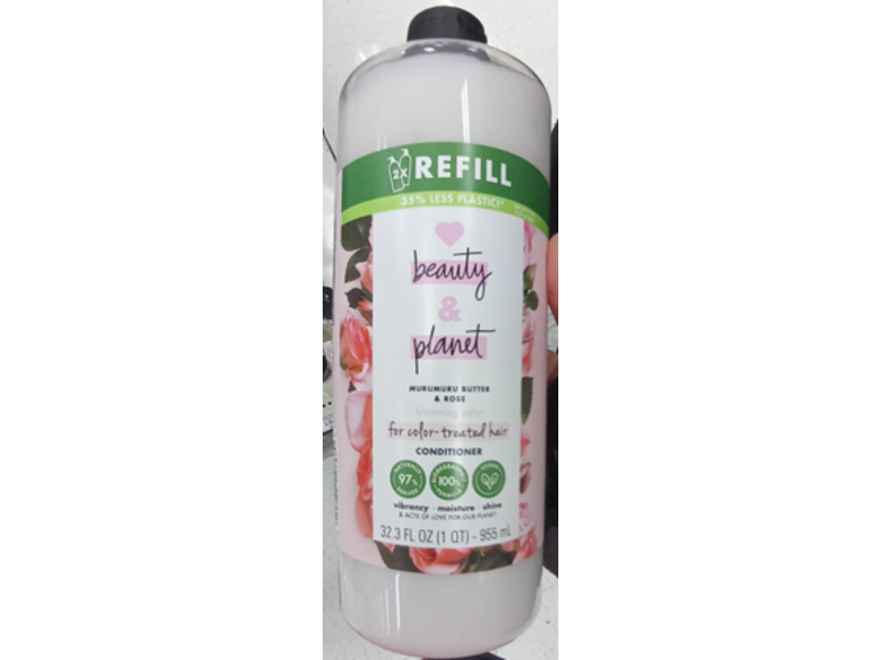 Love Beauty & Planet Conditioner, Murumuru Butter & Rose, 32.3 fl oz/955 mL