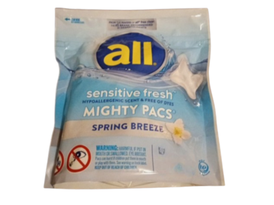 All Detergent Mighty Pacs, Spring Breeze, 30 Pacs, 25.8 oz/733 g