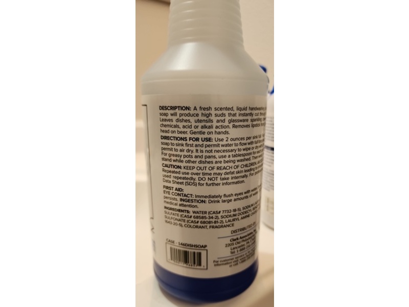 Advantage Chemicals Liquid Dish Soap, Fresh, 32 oz