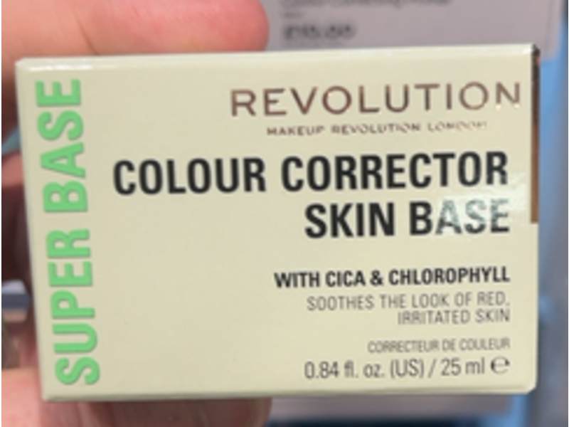 Revolution Colour Corrector SkinBase, Cica & Chlorophyll, 0.84 fl oz/25 mL