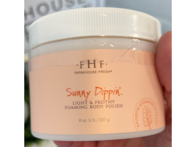 Farmhouse Fresh Sunny Dippin’ Light & Forty Foaming Body Polish, 8 oz/227 g