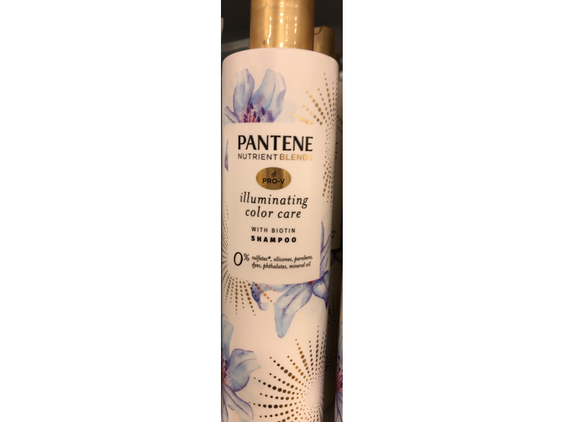 Pantene Illuminating Color Care Shampoo, Biotin, 9.6 fl oz