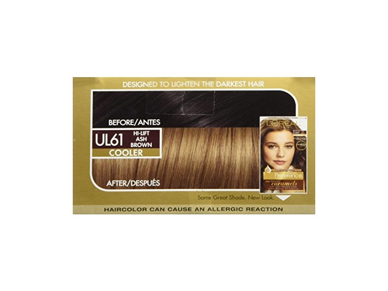 L'Oreal Paris Superior Preference Fade-Defying Color + Shine System, UL61 Ultra Light Ash Brown