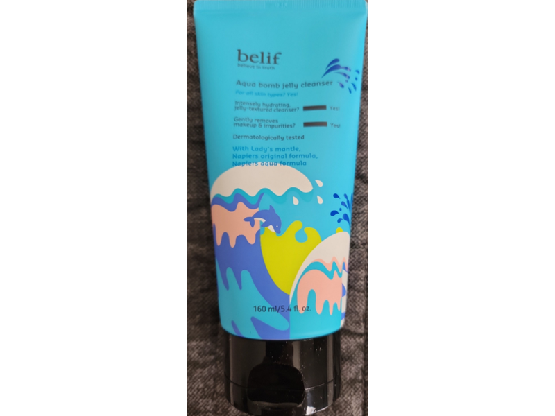 Belif Aqua Bomb Jelly Cleanser, 5.4 fl oz/160 mL