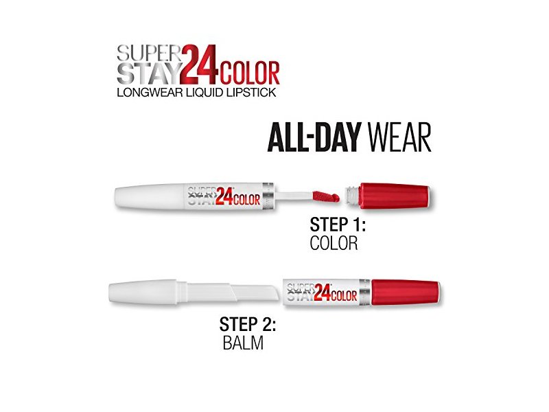 Maybelline New York Super Stay 24 2-Step Liquid Lipstick, So Pearly Pink, 0.063 oz/1.8 g