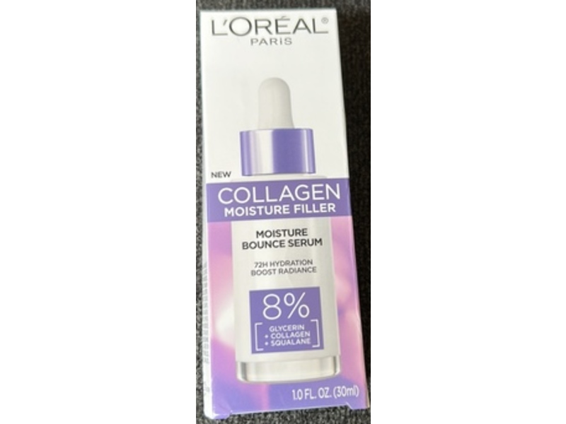 L'Oreal Paris Collagen Moisture Filler Moisture Bounce Serum, 1 fl oz/30 mL