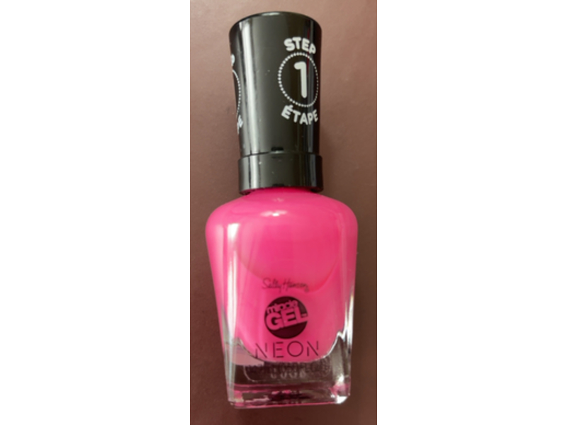 Sally Hansen Neon Miracle Gel, 050 Fuchsia Fever, 0.50 fl oz/14.7 mL