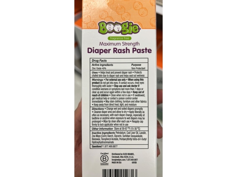 Boogie Diaper Rash Paste, 4 fl oz/113 g