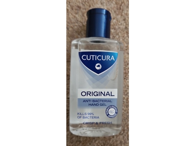 Cuticura Original Antibacterial Hand Gel, Crisp & Fresh, 100 mL