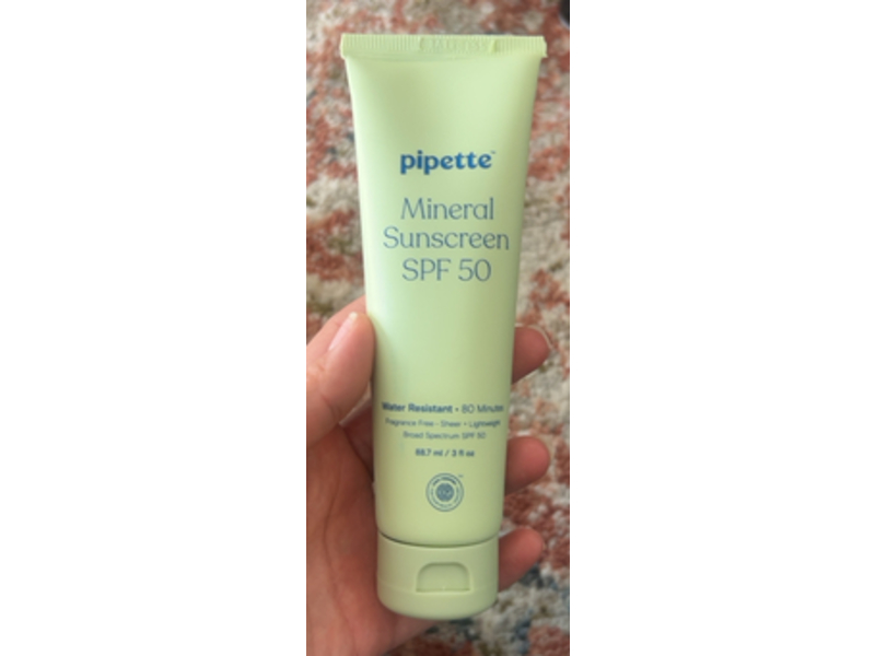 Pipette Mineral Sunscreen, SPF 50, 3 fl oz/88.7 mL