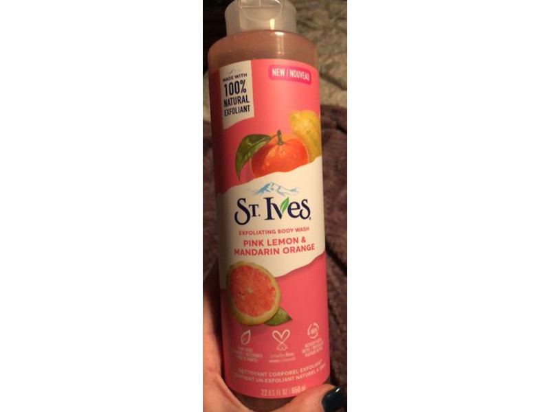 St. Ives Body Wash, Pink Lemon & Mandarin Orange, 22 fl oz/650 mL