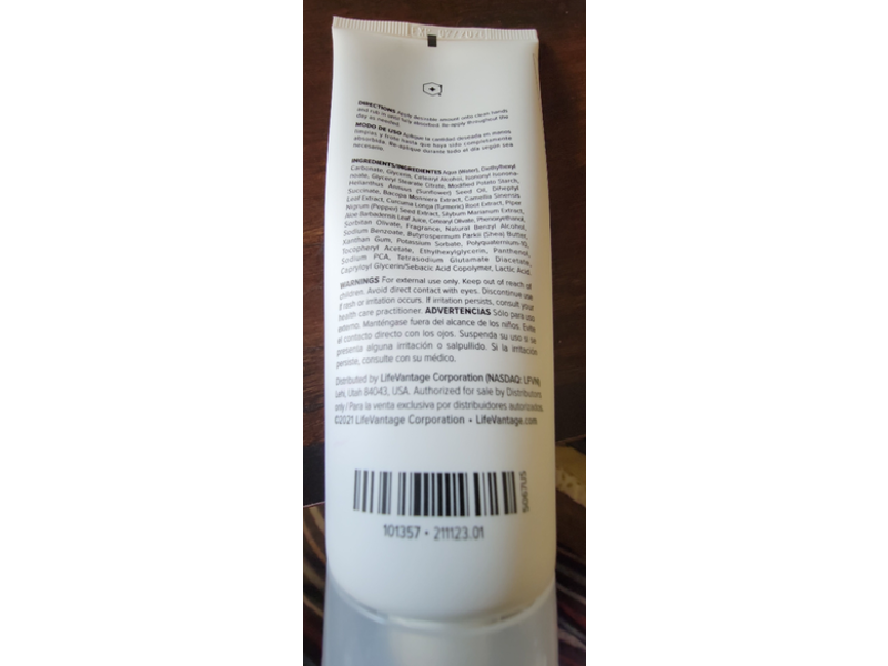 True Science LifeVintage Hand Cream, 3.38 fl oz/100 mL