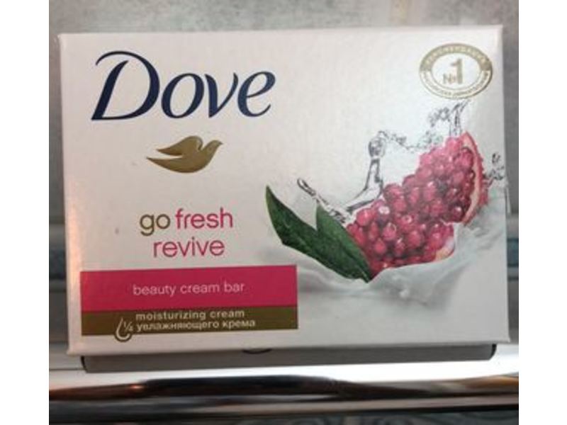 Dove Go Fresh Revive Beauty Bar, Pomegranate & Lemon Verbena, 4.75 oz/135 g