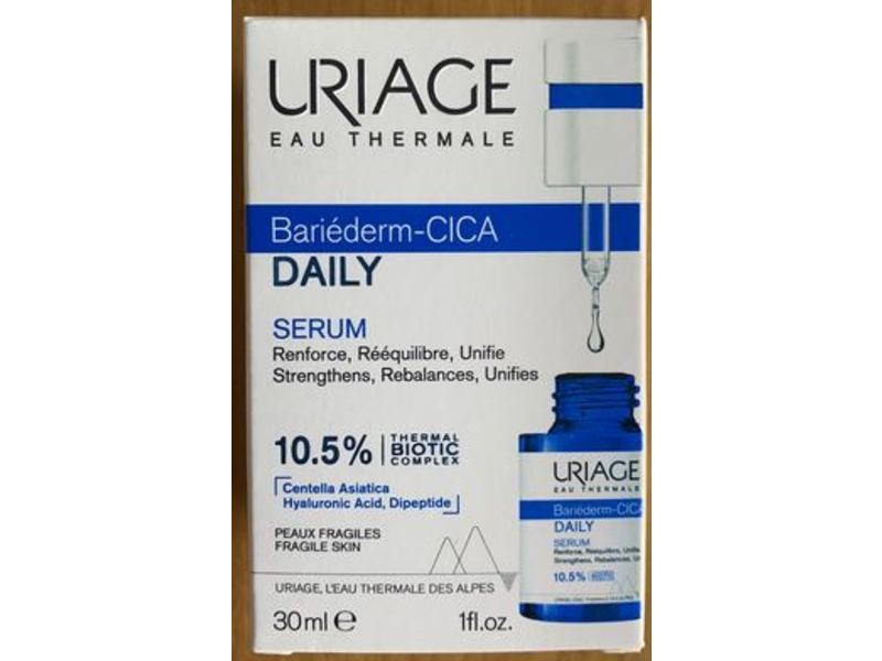 Uriage Eau Thermale Bariederm-Cica Daily Serum, 1 fl oz/30 mL