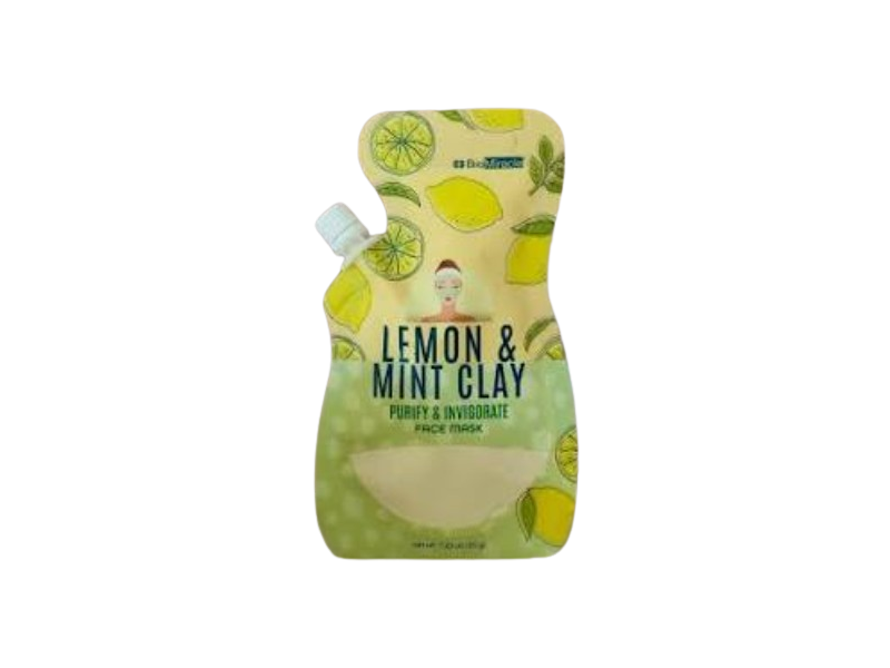 BioMiracle Purify & Invigorate Face Mask, Lemon & Mint Clay, 1.23 oz/35 g