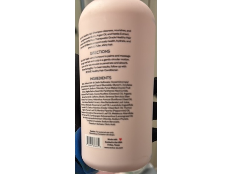 Revive Healthy Hair Shampoo, Argan + Jojoba + Rosemary + Tea Tree Oil, 14 fl oz/414 mL