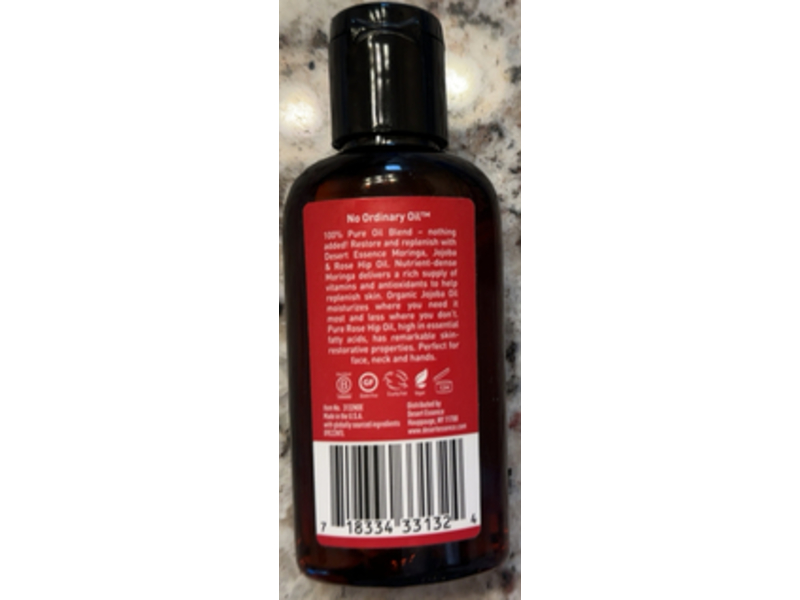 Desert Essence Oil Blend, Moringa, Jojoba & Rose Hip Oil, 2 fl oz/60 mL