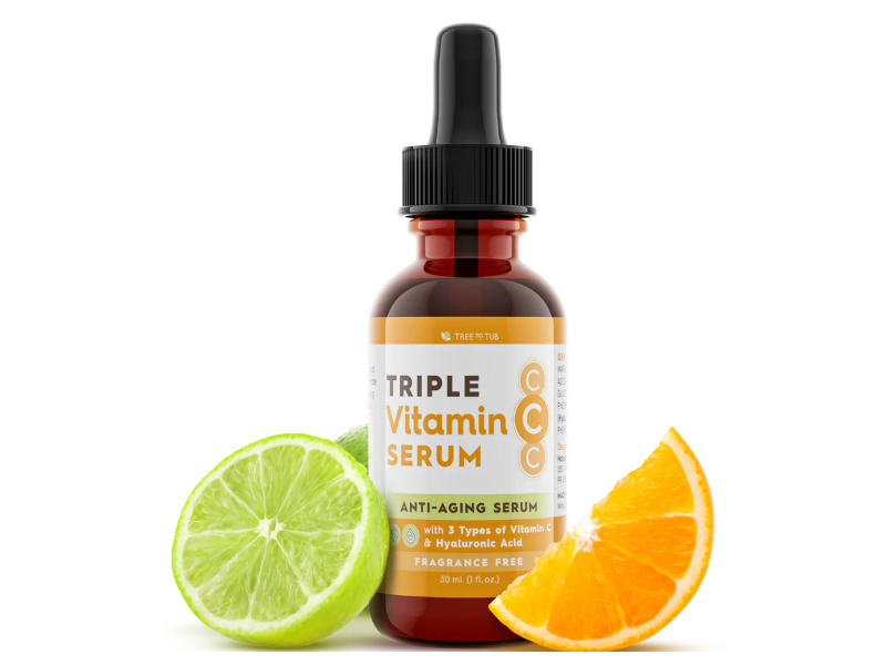 Tree To Tub Brightening Serum, Triple Vitamin C, 1 fl oz/30 mL